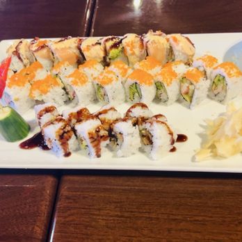 Sushi Cafe - R1. California Roll S8. Super Crunch Roll R12. Eel Avocado Roll - Japanese Near Me - Duluth, Georgia