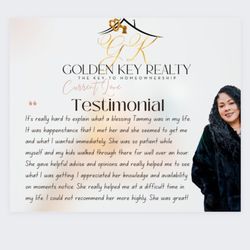 Tammy Sambrano - Golden Key Realty - I met this amazing woman and she left a review the very next day on Google under my business Golden Key Realty!