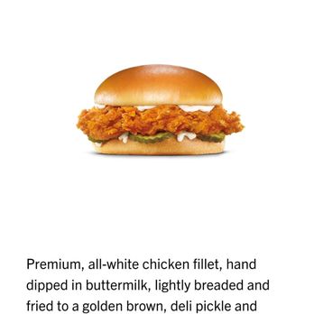 Carl's Jr - This is what the chicken sammy is suppose to look like - Fast Food Near Me - San Bernardino, California
