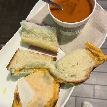 Panera Bread - Grilled cheese with a complimentary chocking bazaard paper. - Salad Near Me - Phoenix, Arizona