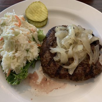 The Haversham - Bunless burger med. rare with cole slaw - New American Near Me - Westerly, Rhode Island The Haversham - Bunless burger med. rare with cole slaw - New American Near Me - Westerly, Rhode Island