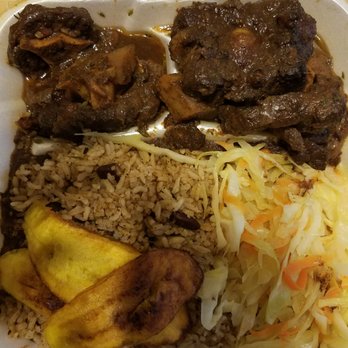 Caribbean Grill - Large oxtail dinner - Caribbean Near Me - Montclair, New Jersey