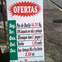 Panificadora Túlio - Todos os dias têm uma oferta na padoca. Pode comprar sem medo, são produtos fabricados no dia.  Sempre compro os sonhos.