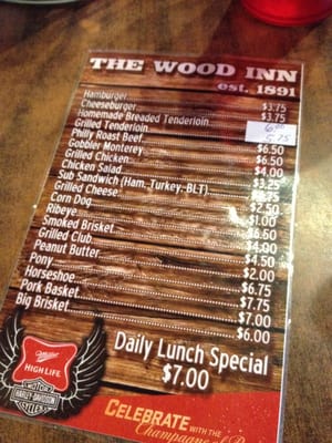 Menu photo 5 The Wood Inn Carthage, IL Menu photo 5 The Wood Inn Carthage, IL