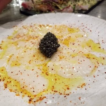 L'Avant Comptoir - Scallop Carpaccio. - Tapas Bars Near Me - Paris, 75