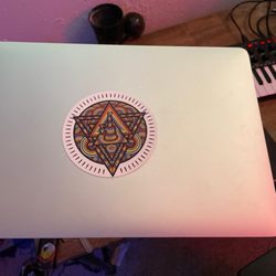Positive Vibes Smoke & Gifts Shop - Positive vibes company logo looking fresh on my MacBook.