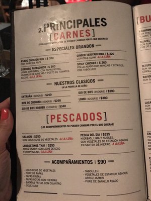 Menu photo 1 Brandon Buenos Aires, C