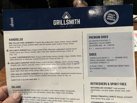 Menu photo 5 Grillsmith - Countryside Clearwater, FL