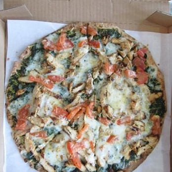 Trimana - Chicken & Pesto Flat Bread - Breakfast & Brunch Near Me - Los Angeles, California Trimana - Chicken & Pesto Flat Bread - Breakfast & Brunch Near Me - Los Angeles, California