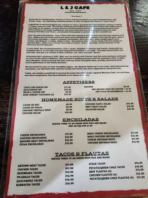 Menu photo 3 L & J Cafe El Paso, TX