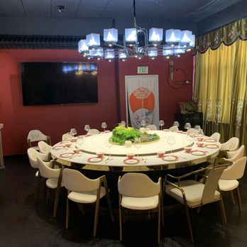 Mebo Hotpot  - Private room in the front. This is a large room that looks like a lounge. - Chinese Near Me - Temple City, California