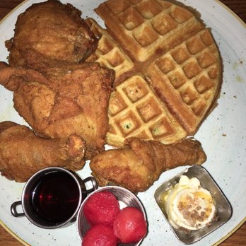 Hen Quarter - Chicken and waffle. Large portion. Recommend sharing. - Southern Near Me - Alexandria, Virginia Hen Quarter - Chicken and waffle. Large portion. Recommend sharing. - Southern Near Me - Alexandria, Virginia