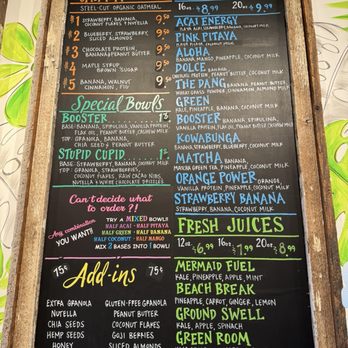 Playa Bowls - Menu - Juice Bars & Smoothies Near Me - Carlisle, Pennsylvania Playa Bowls - Menu - Juice Bars & Smoothies Near Me - Carlisle, Pennsylvania