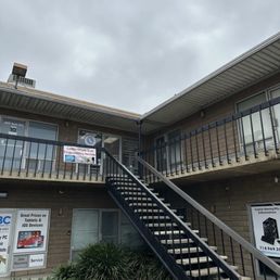 front of business