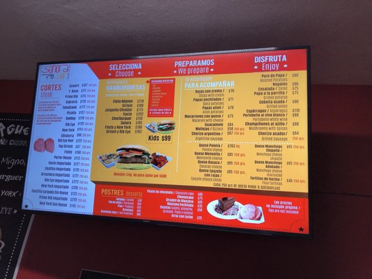 Menu photo 2 Sonora Al Sur Nayarit, NAY