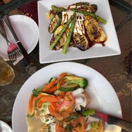 I had the appetizer vegetable platter with grilled eggplant and fresh mozzarella was excellent. Also one of the chicken specials. I had the appetizer vegetable platter with grilled eggplant and fresh mozzarella was excellent. Also one of the chicken specials.
