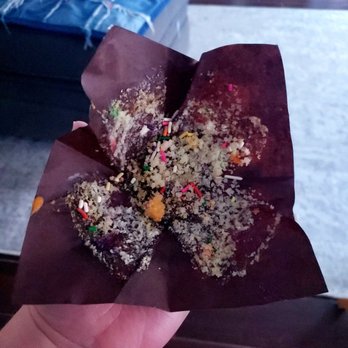 Hive Bakery - The last remaining crumbs of a Funfetti Cupcake - SO GOOD - Bakeries Near Me - Flower Mound, Texas