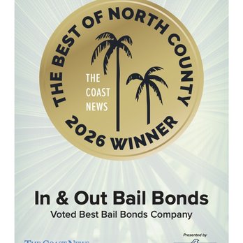 In & Out Bail Bonds - Voted "Best of North County" 2026 - Bail Bondsmen Near Me - Vista, California In & Out Bail Bonds - Voted "Best of North County" 2026 - Bail Bondsmen Near Me - Vista, California