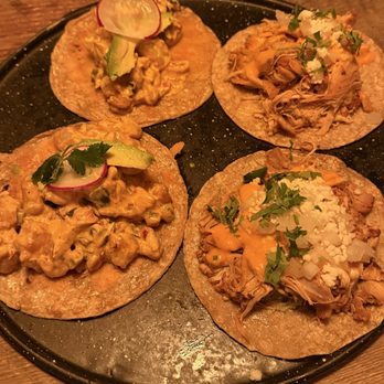 Dos Santos - GOVERNORS SHRIMP TACO & CHICKEN TINGA TACO - Mexican Near Me - Nashville, Tennessee