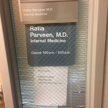 Rafia Parveen, MD - Don't believe the office hours. Office hours are disorganized because she is a hardworking doctor. - Internal Medicine Near Me - San Jose, California Rafia Parveen, MD - Don't believe the office hours. Office hours are disorganized because she is a hardworking doctor. - Internal Medicine Near Me - San Jose, California