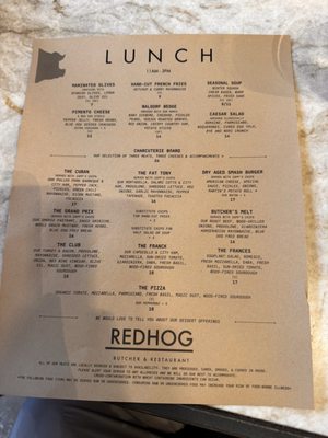 Menu photo 5 Red Hog Restaurant Louisville, KY Menu photo 5 Red Hog Restaurant Louisville, KY