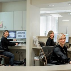 Eureka Family Dental - Front office staff doing what they do best