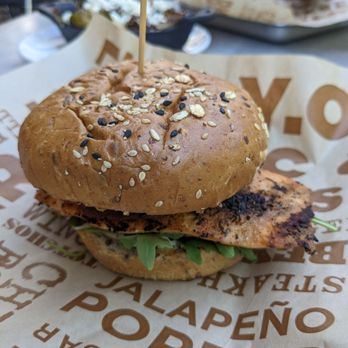 Brgr Kitchen Plus Bar - Blackened salmon sando - Burgers Near Me - Kansas City, Missouri