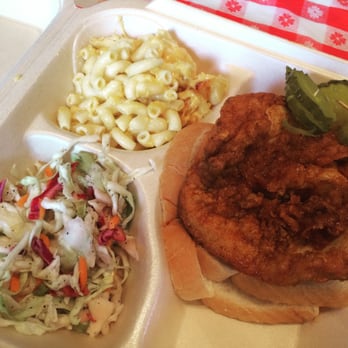 Hot Chicken Takeover - Boneless chicken meal (warm), mac and cheese, slaw = perfection - Southern Near Me - Columbus, Ohio