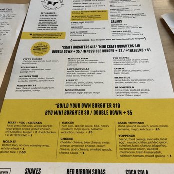 Burgh'ers Brewing - Menu 1 - Burgers Near Me - Pittsburgh, Pennsylvania