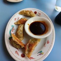 Eddy's Chinese & American Restaurant - Hand made in house pot stickers, again we couldn't wait to dig in, but I did manage a quick photo before we ate it all