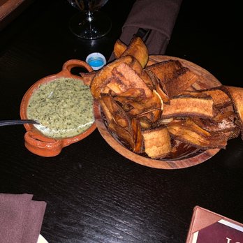 Longitud315 - Plantain chips and chimichuri sauce for the table - Latin American Near Me - Highwood, Illinois Longitud315 - Plantain chips and chimichuri sauce for the table - Latin American Near Me - Highwood, Illinois