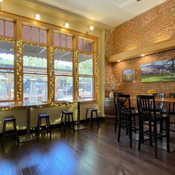 Berryessa Gap Vineyards Downtown Tasting Room - 06.27.21 seating area - Wine Tasting Room Near Me - Winters, California
