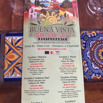 Buena Vista - Apparently they have multiple locations? - Mexican Near Me - Philadelphia, Pennsylvania Buena Vista - Apparently they have multiple locations? - Mexican Near Me - Philadelphia, Pennsylvania