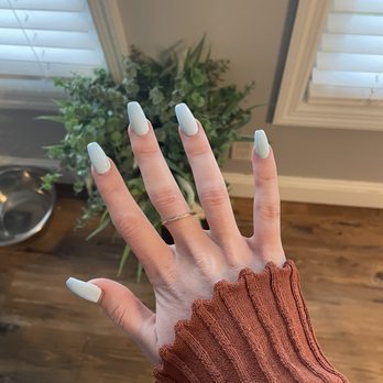 Golden Nails - Acrylic coffin nails - Nail Salons Near Me - Beaver Dam, Kentucky