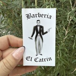 El Catrin Barbershop - Business card front