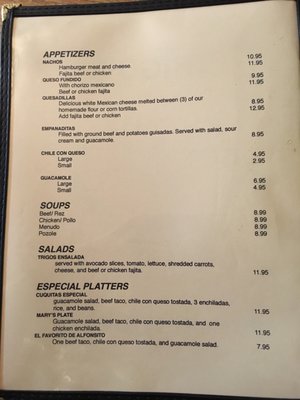 Menu photo 7 Trigos Mexican Houston, TX