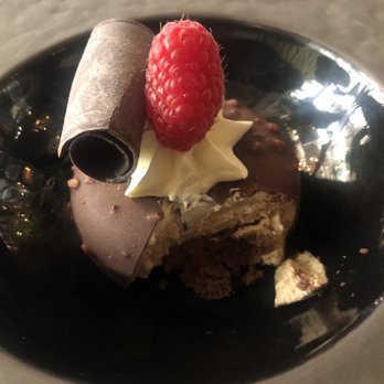 Orchard - Chocolate rocher cake - can't go wrong with chocolate, hazelnut and cream! - Mediterranean Near Me - Calgary, Alberta