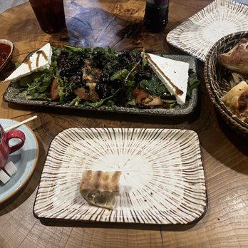Chef’s Table - Olive feta salad with house bread and hot tea! - Mediterranean Near Me - San Antonio, Texas