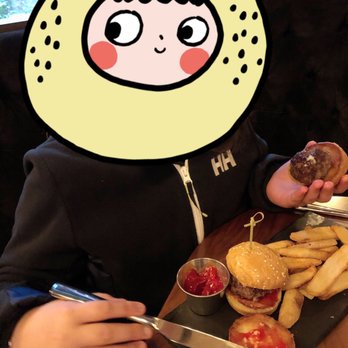 Central Bar + Restaurant - Burger and fries from kids menu - American Near Me - Bellevue, Washington Central Bar + Restaurant - Burger and fries from kids menu - American Near Me - Bellevue, Washington