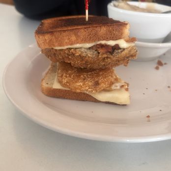 The Stanwood Cafe - 1/2 of the Chicken Fried Steak Breakfast sandwich - American Near Me - Stanwood, Washington The Stanwood Cafe - 1/2 of the Chicken Fried Steak Breakfast sandwich - American Near Me - Stanwood, Washington