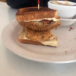 The Stanwood Cafe - 1/2 of the Chicken Fried Steak Breakfast  sandwich