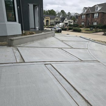 CK's Concrete Plus - Driveway with leave outs for pavers - General Contractors Near Me - Spring, Texas