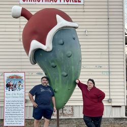 Worlds Largest Christmas Pickle - World's largest Christmas pickle.