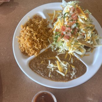 Loco Burrito - Hard chicken taco with beans and rice. - Mexican Near Me - Moreno Valley, California Loco Burrito - Hard chicken taco with beans and rice. - Mexican Near Me - Moreno Valley, California