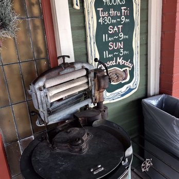 Babe's Chicken Dinner House - An old washing machine :) - Comfort Food Near Me - Sanger, Texas Babe's Chicken Dinner House - An old washing machine :) - Comfort Food Near Me - Sanger, Texas
