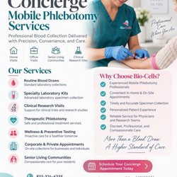 Mobile Phlebotomy Services Biocells - Concierge mobile Phlebotomy Services