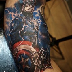 Gremlins Tattoo Lounge - Captain America