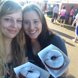 Up early to grab a donut at the swap meet with friends!