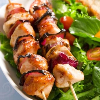 Rio Eat and Drink - a plate of chicken skewers - Lounges Near Me - Columbus, Ohio Rio Eat and Drink - a plate of chicken skewers - Lounges Near Me - Columbus, Ohio