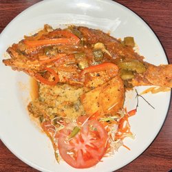 Jamaica Jamaica Bar and Grill - Red Snapper, Cassava & Salad